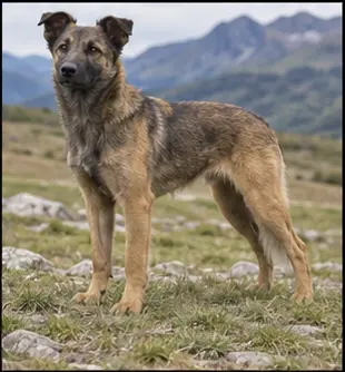Berger des Pyrénées à face rase